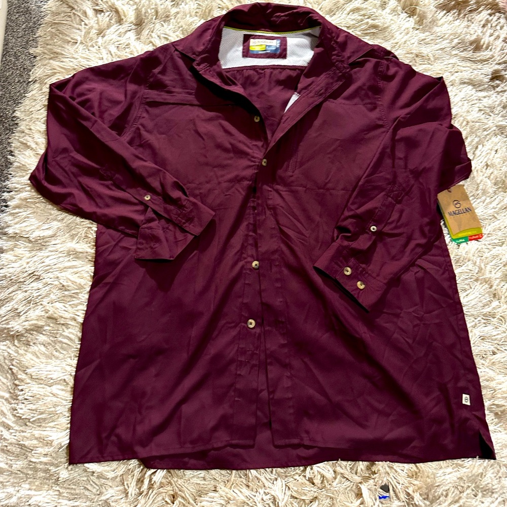 Magellan adventure gear large outdoor long sleeve shirt nwt